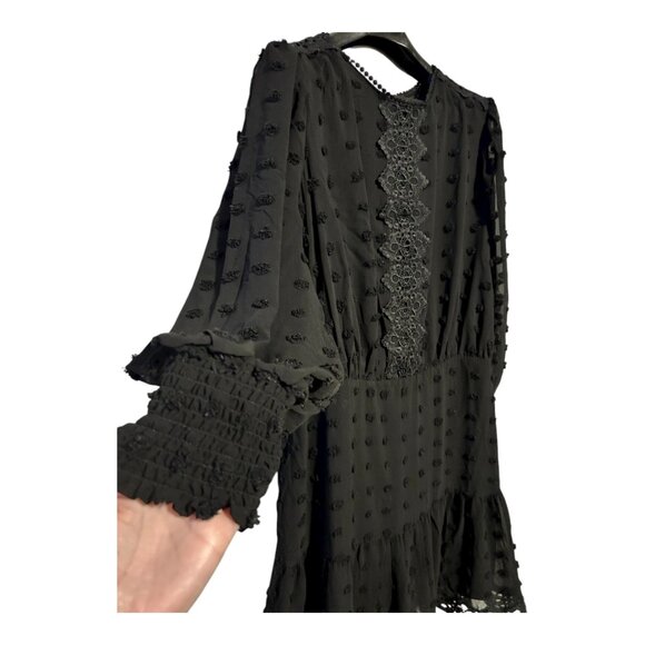 Nordstrom 2XL Black Lace Dress – Sheath, Long Sleeve, Short - Picture 4 of 8